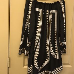 Black and White Swim Coverup